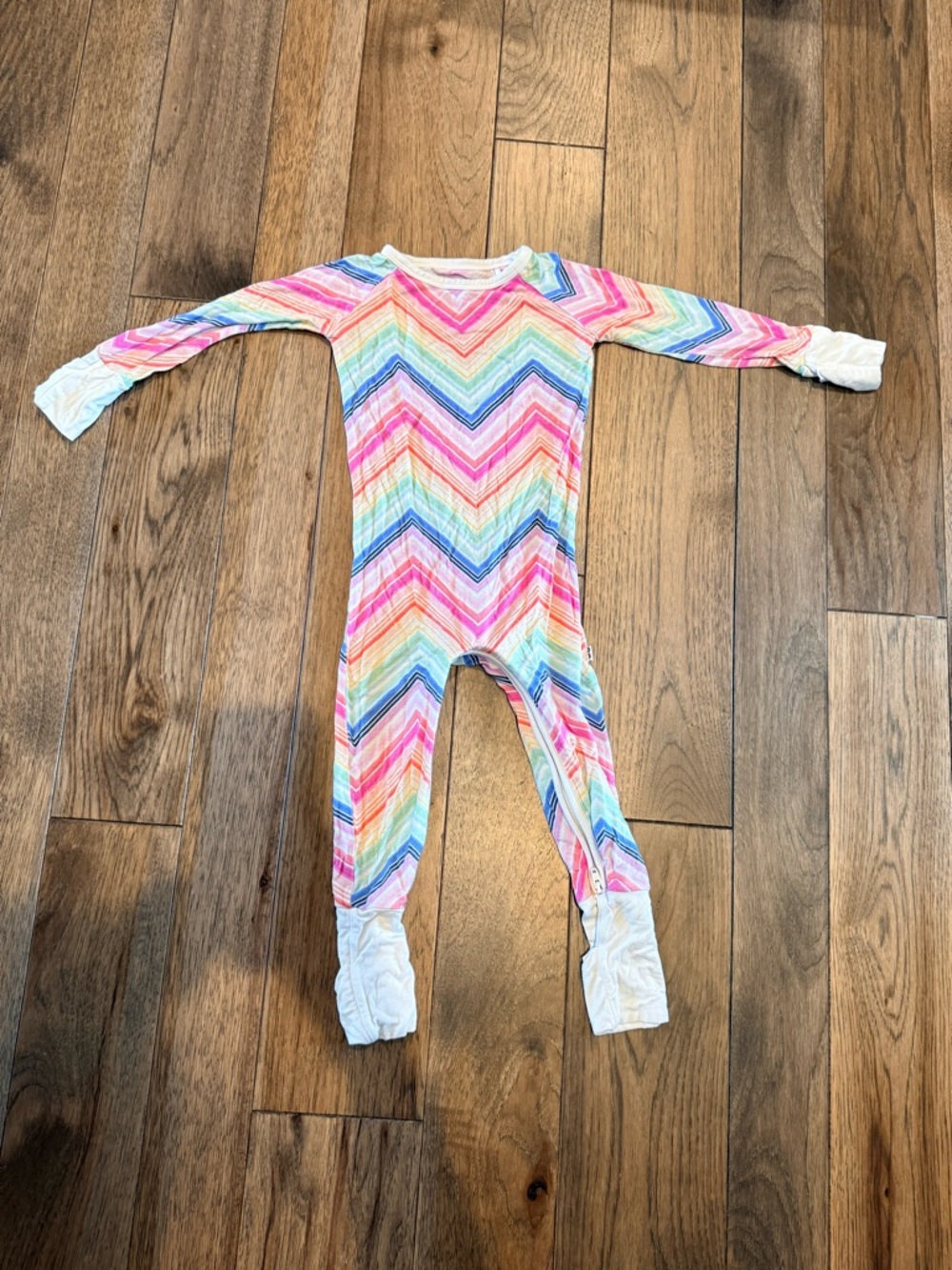 Little Sleepies Rainbow Chevron Zippy